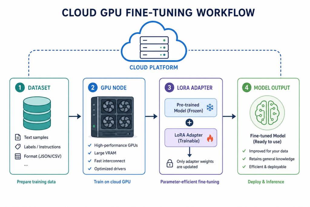 How to Fine‑Tune an LLM on Cloud GPU: Step‑by‑Step Guide 2 fce learn fine tune llm cloud gpu fig1 1788487238