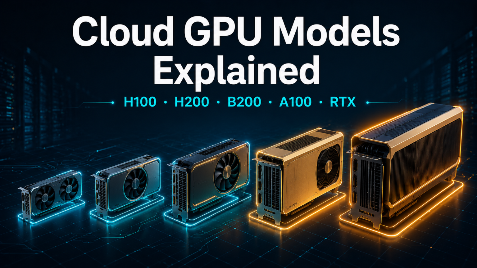 All Gpu Models Cloud GPU Models Explained: H100, H200, B200, A100 & RTX