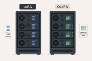 Read more about the article LoRA vs QLoRA: Which Parameter‑Efficient Fine‑Tuning Technique Fits Your AI Workload?